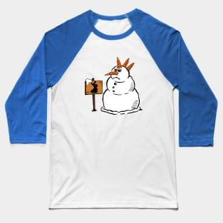 Snowman and rabbit Baseball T-Shirt